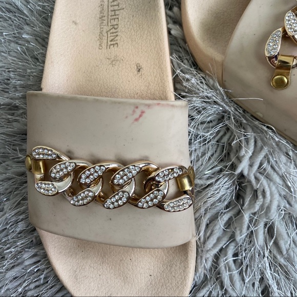 Catherine Malandrino chain link set slides - Picture 9 of 16